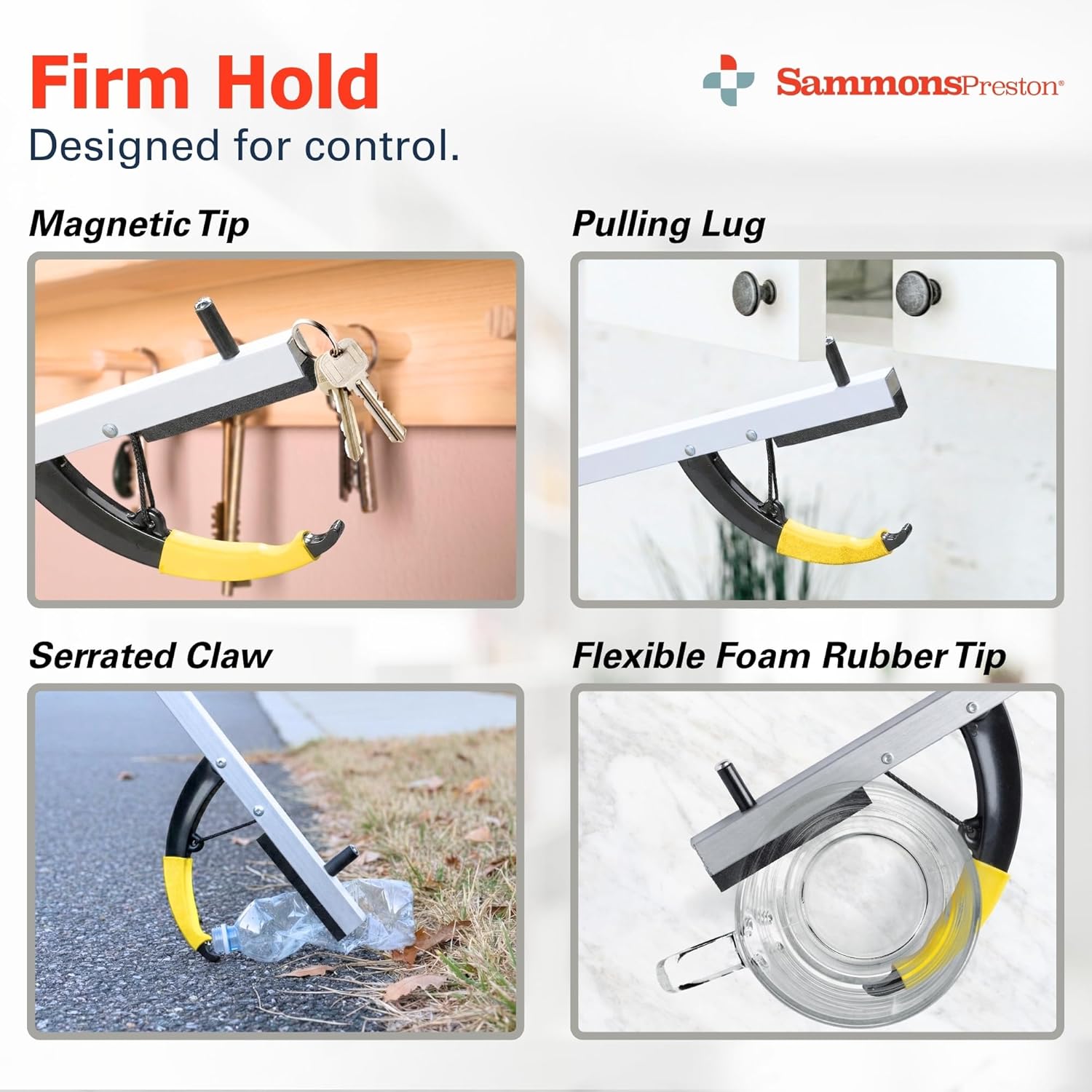 Sammons Preston Reacher Grabber Tool with Ergonomic Grip and Claw Jaw

