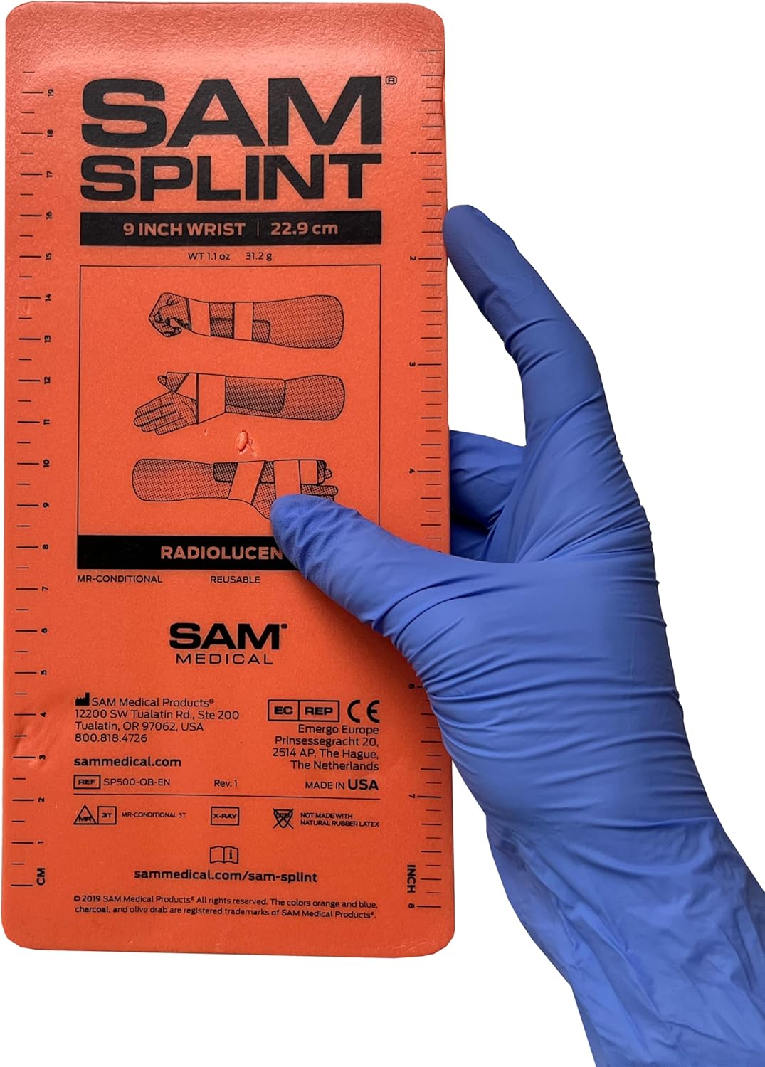 Rescue Essentials SAM Splint Moldable Aluminum Foam Emergency Immobilization Splint

