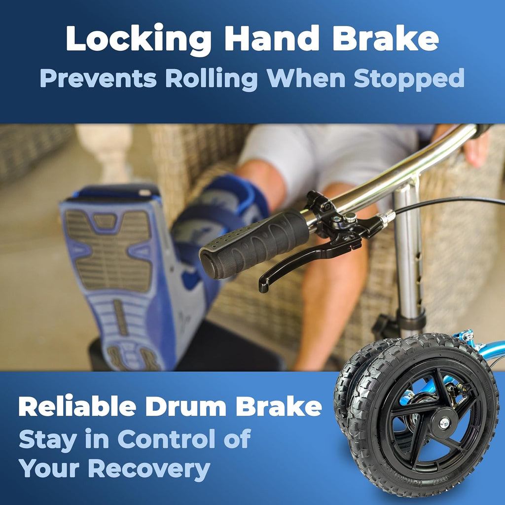 All-Terrain Quad Leg Mobility Scooter for Foot and Ankle Surgery Recovery

