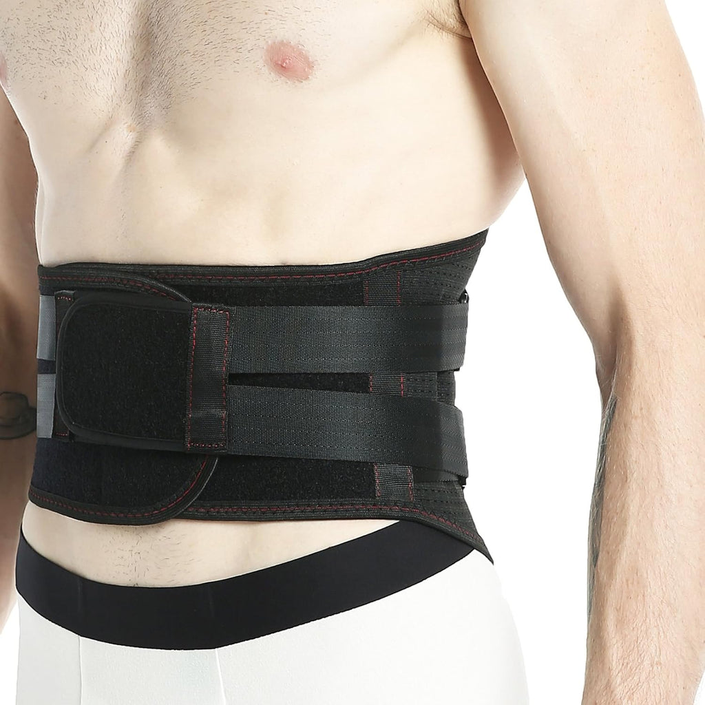 NeoTech Care Lower Back Brace Support Belt with Breathable Adjustable Compression Straps

