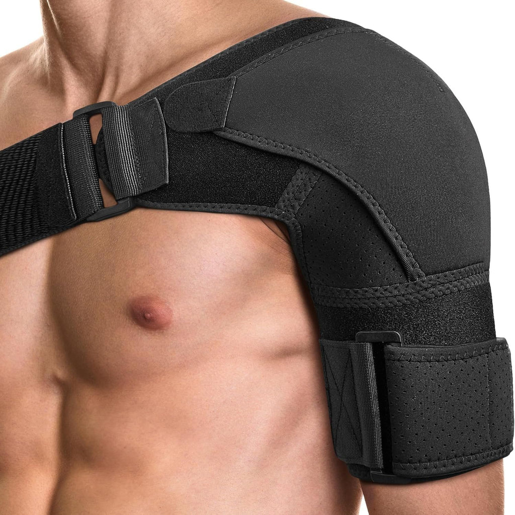 Adjustable Shoulder Compression Brace for Men, Left/Right Arm Support Sleeve

