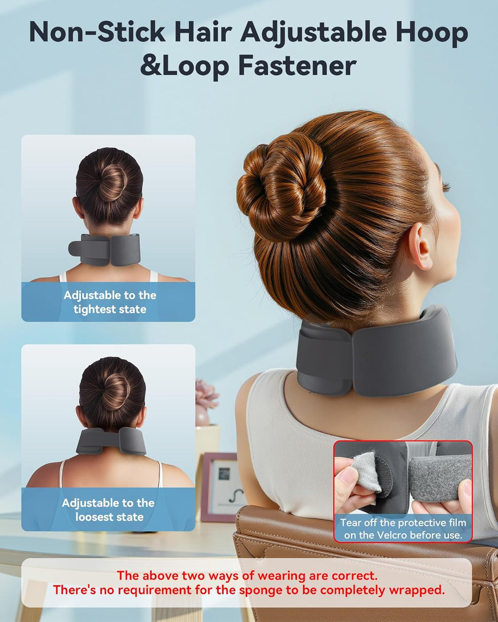 Cervical Neck Brace for Sleeping, Soft Support for Neck Pain Relief and Alignment

