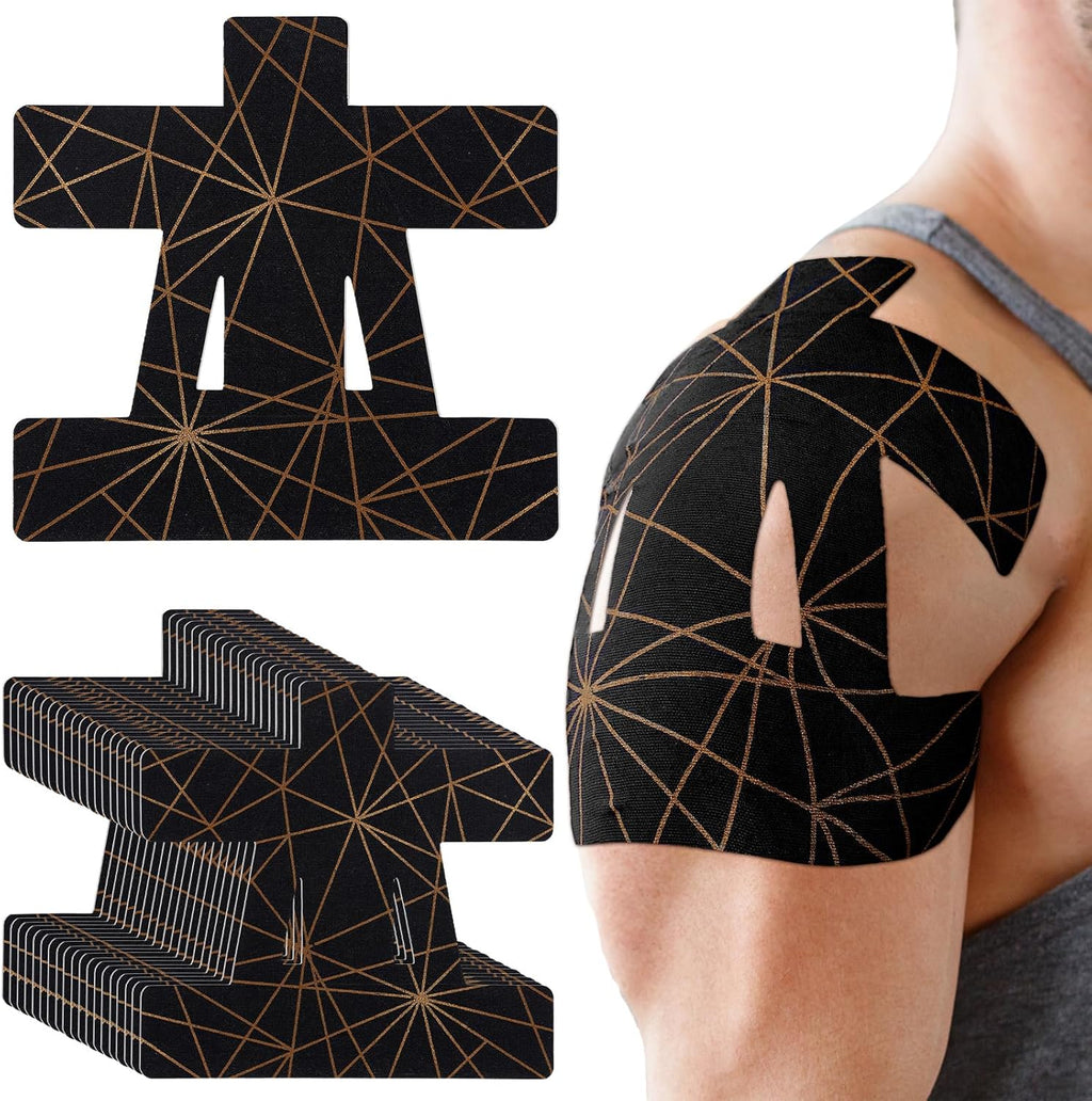 Geiserailie Pre-Cut Kinesiology Tape Athletic Sports Tape Waterproof Breathable

