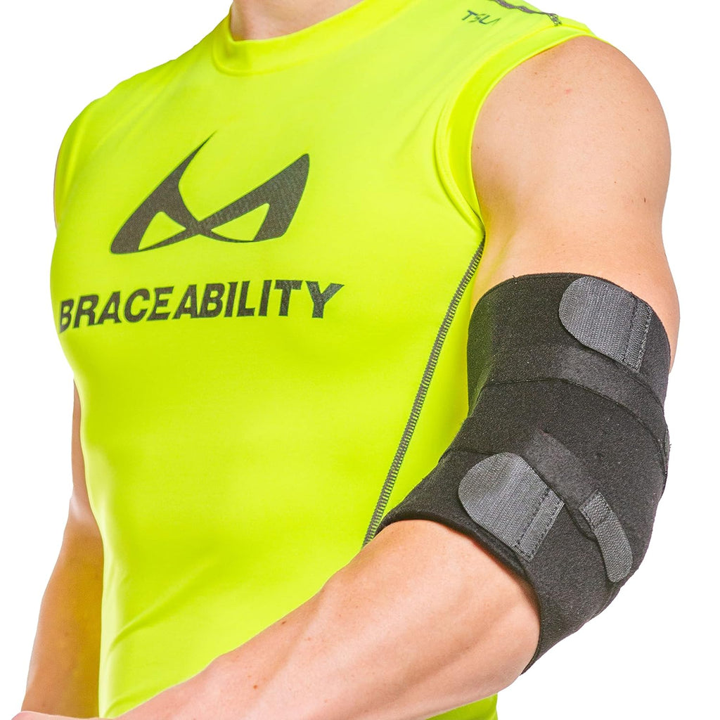 BraceAbility Cubital Tunnel Brace, Ulnar Nerve Padded Elbow Splint

