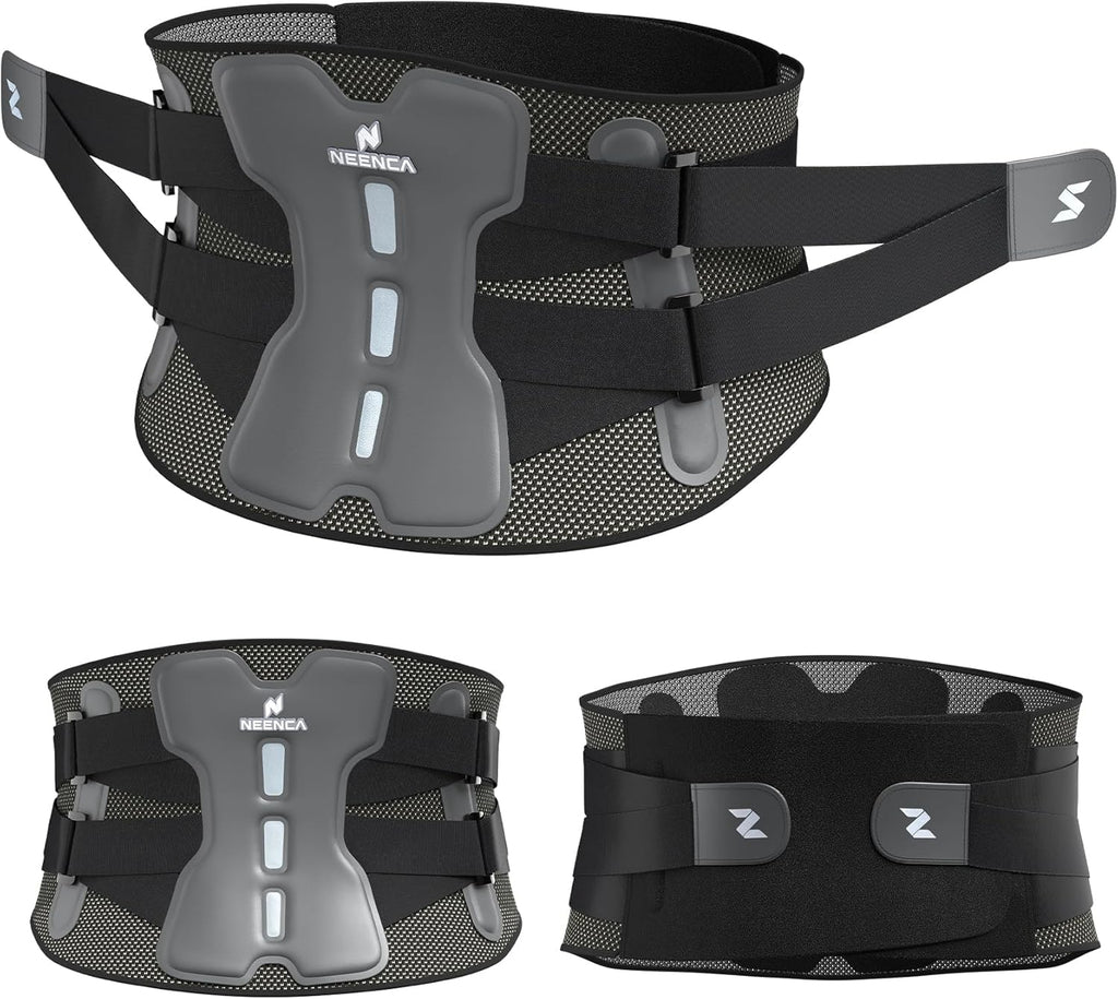 NEENCA Adjustable Lumbar Back Brace Support Belt with Bionic Lumbar Pads

