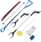 Mars Wellness Hip Replacement Recovery Tool Set: Leg Lifter, Sock Aid, Reacher, Shoe Horn

