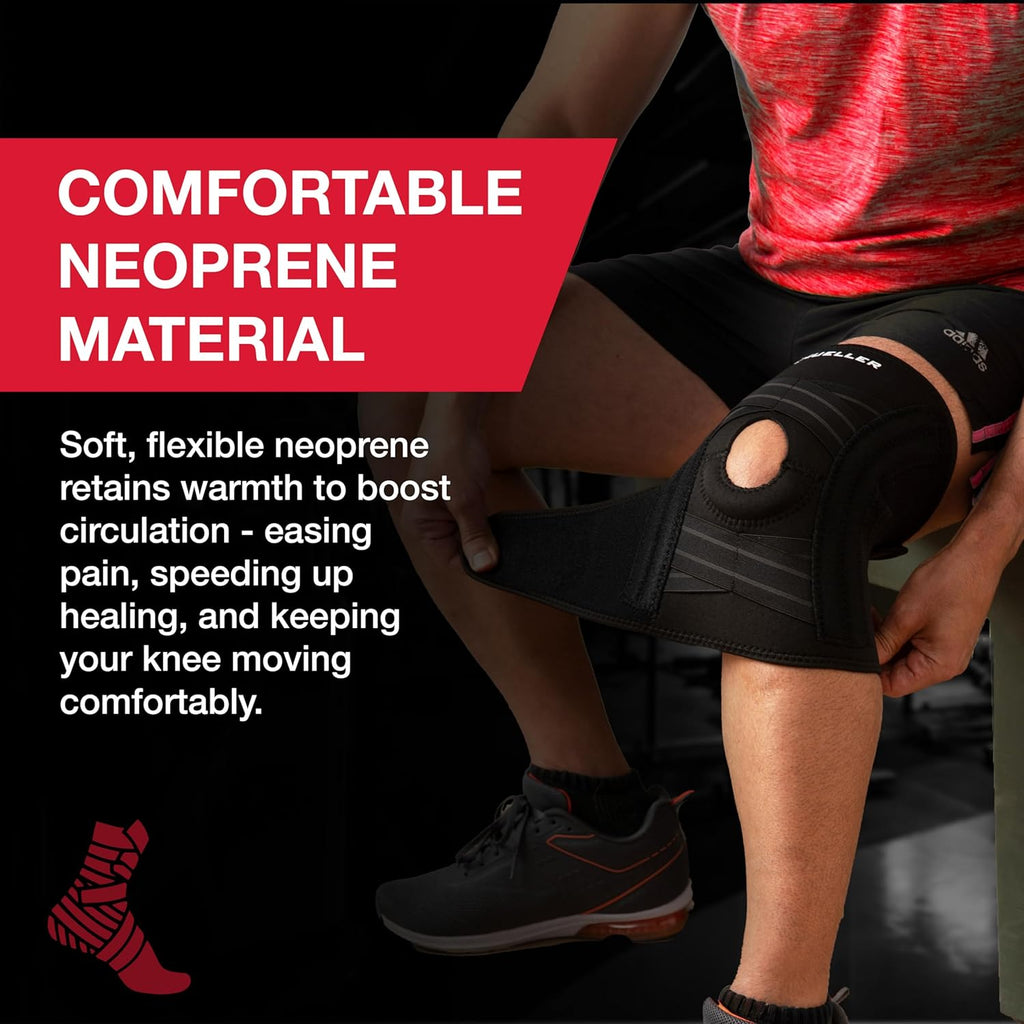 Mueller Sports Medicine Self-Adjusting Knee Brace, Compression Support for Pain Relief

