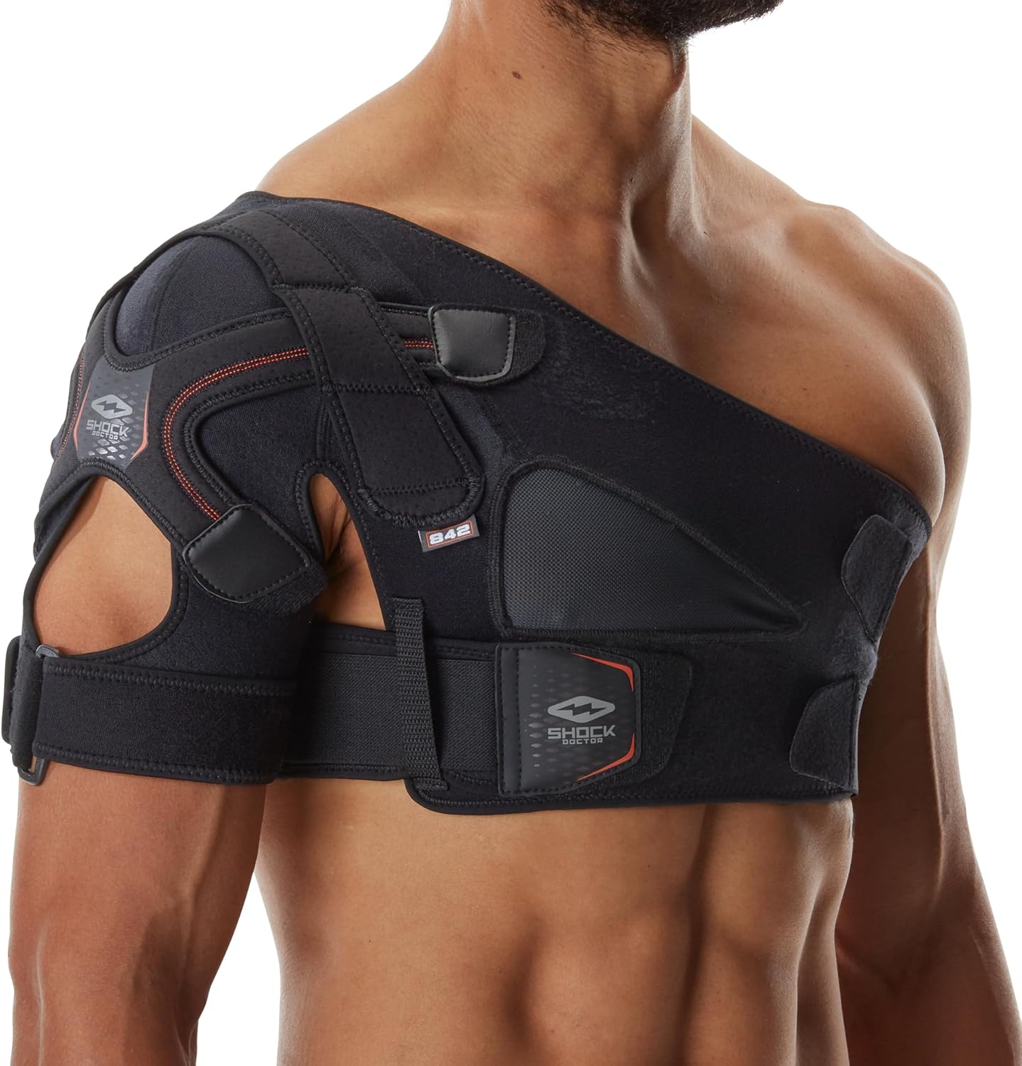 Shock Doctor Shoulder Brace for Men, Rotator Cuff and AC Sprain Support

