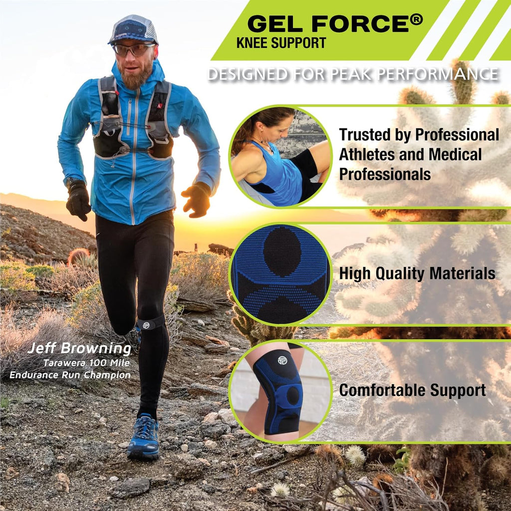Pro-Tec Gel-Force Knee Support Brace with Gel Stabilizer for Patella

