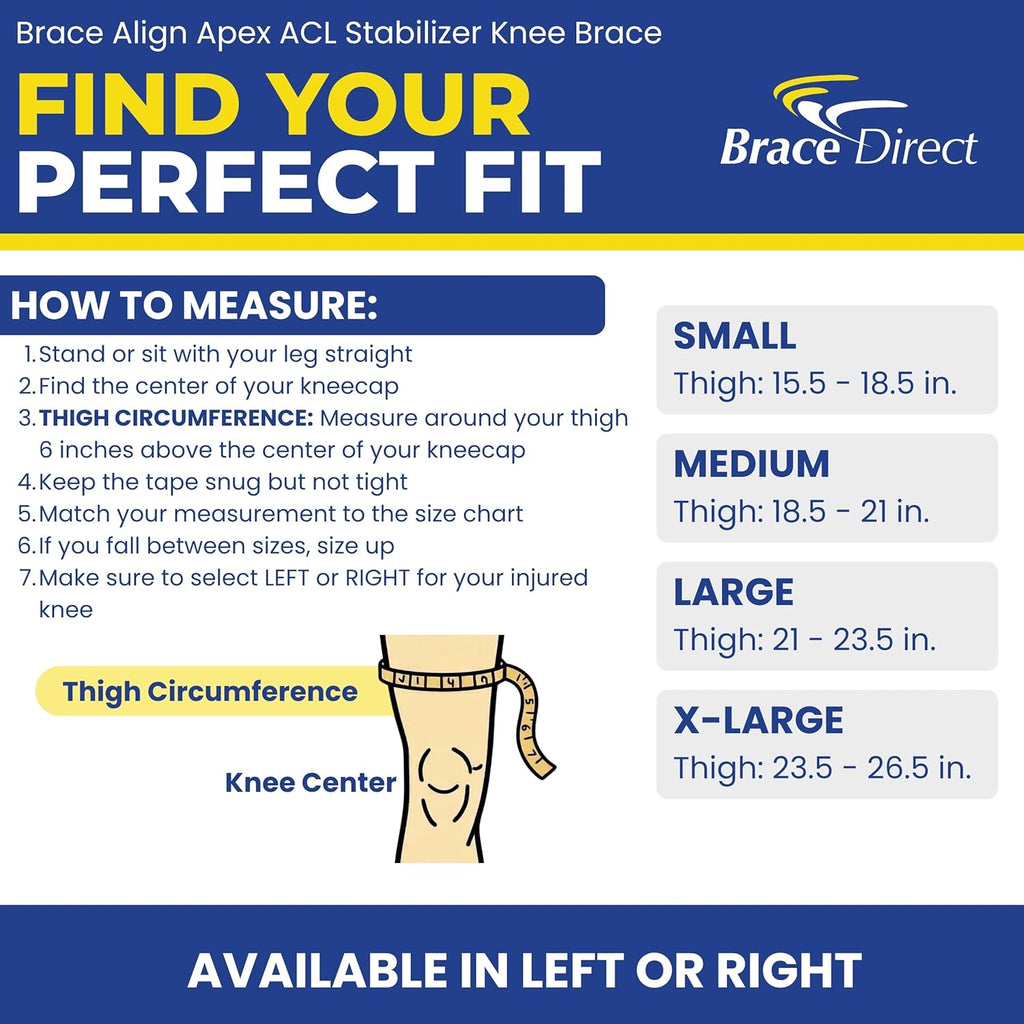 Apex ACL Stabilizer Knee Brace with Double Upright Support for ACL MCL PCL LCL

