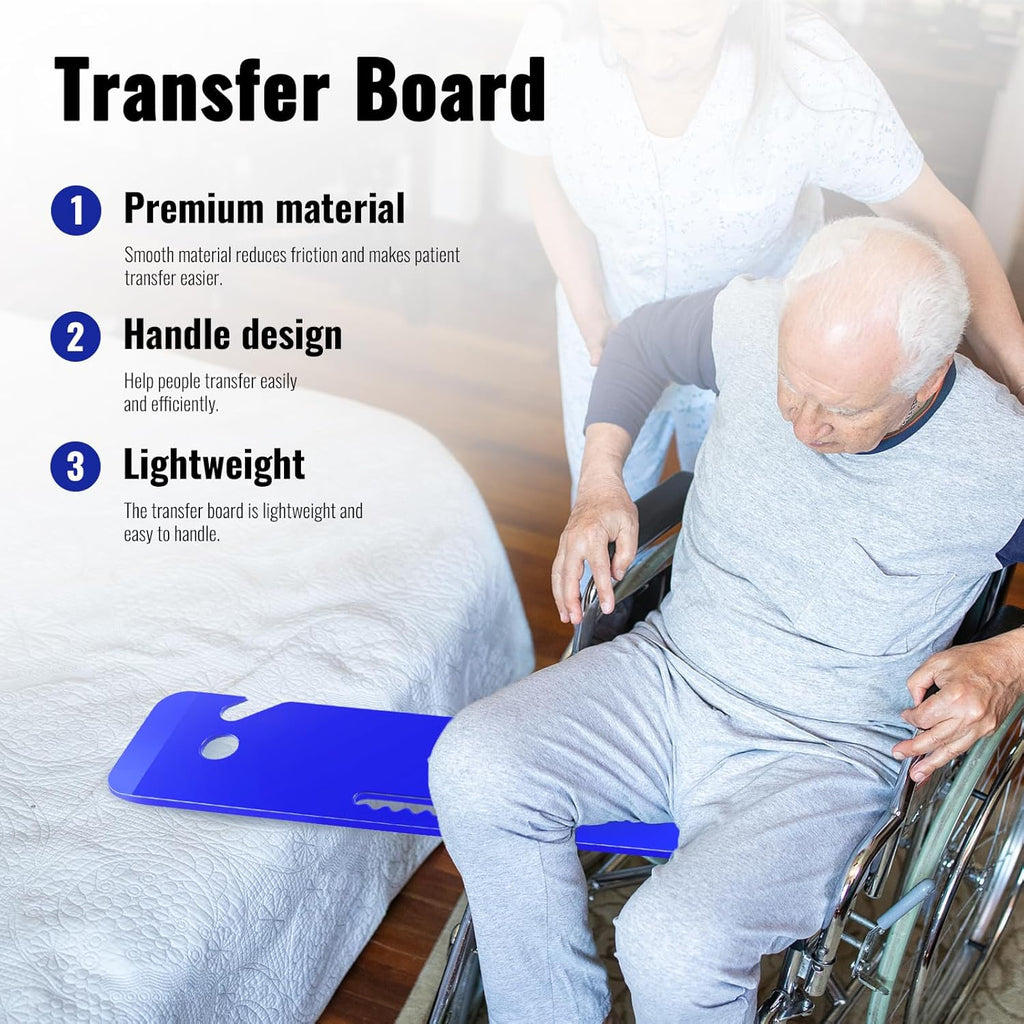 YHK Plastic Transfer Board Slide Board for Mobility, Non-Slip, 440 lb

