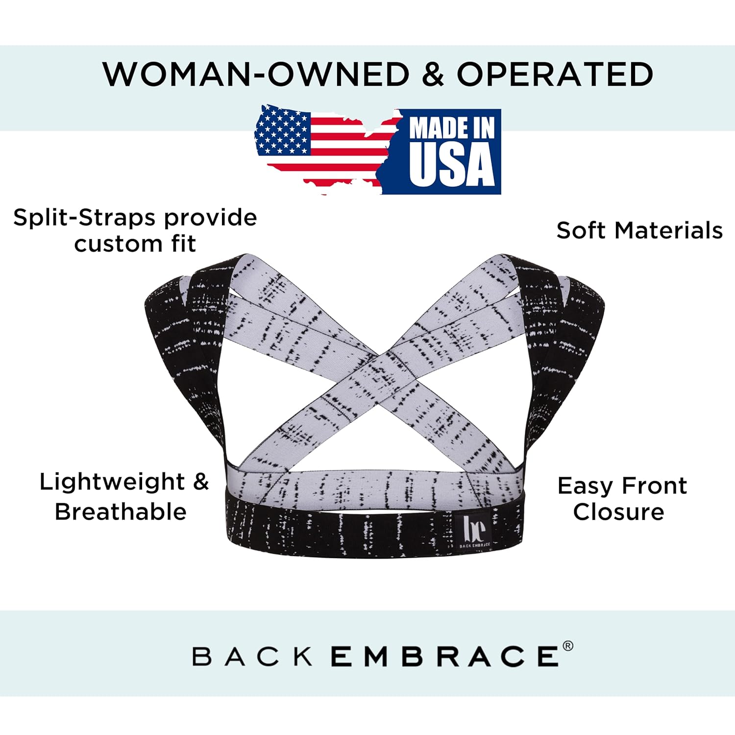 BackEmbrace Posture Corrector Posture Brace for Men and Women, Adjustable Shoulder

