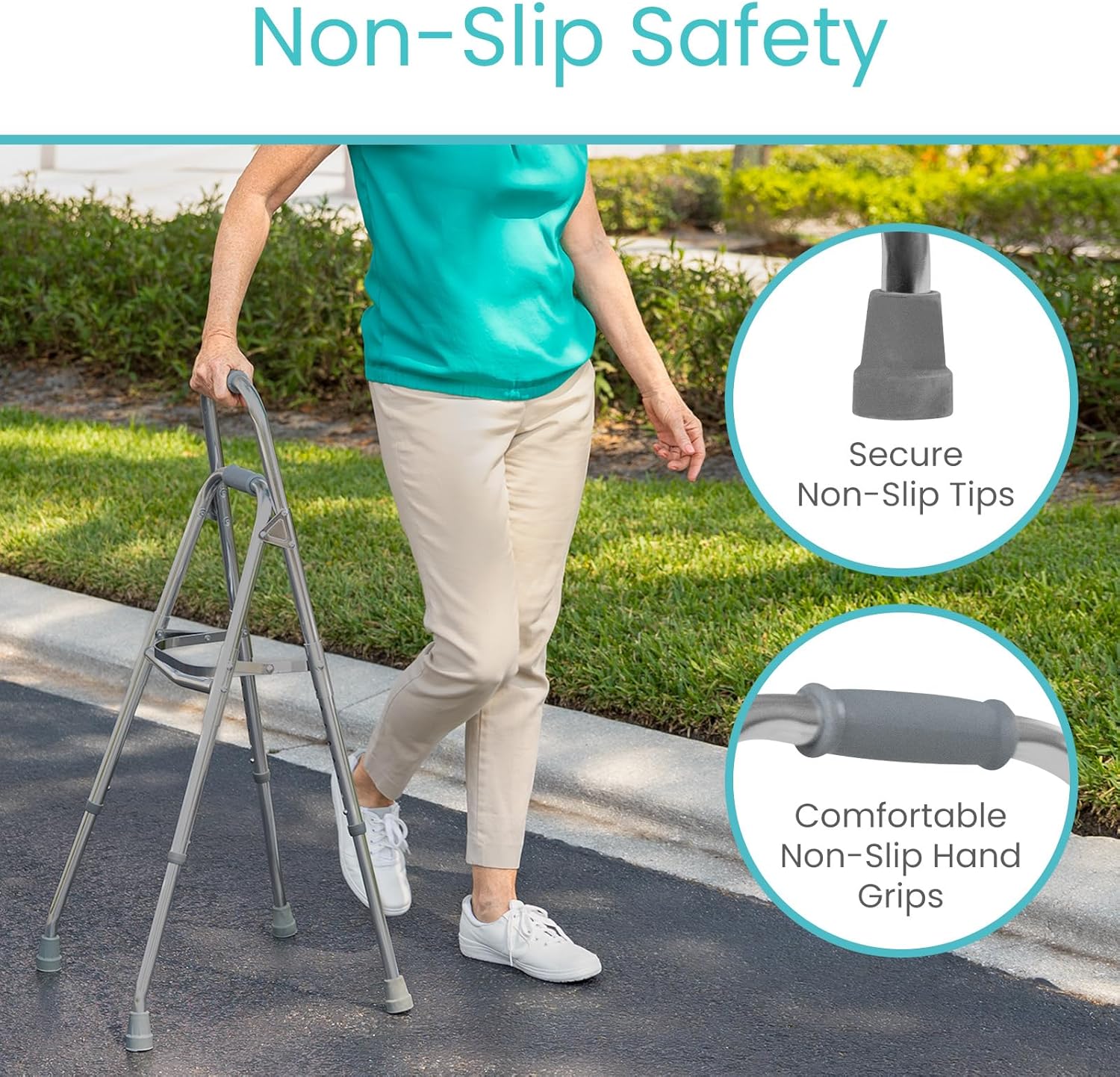 Vive Stand Assist Aid for Seniors, One-Hand Mobility Support, Sit-to-Stand Grab Bar

