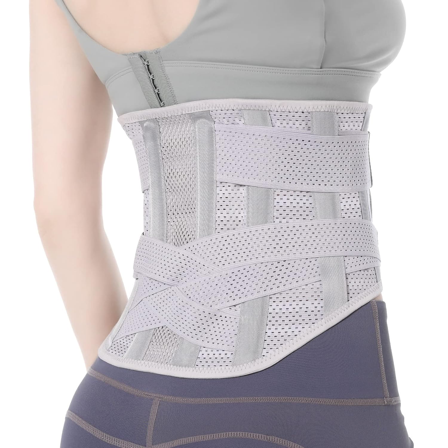 Breathable Back Brace for Lower Back Pain Relief and Posture Support Belt

