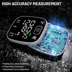 Oklar Rechargeable Wrist Cuff Blood Pressure Monitor, Dual User, LED, Voice, 240

