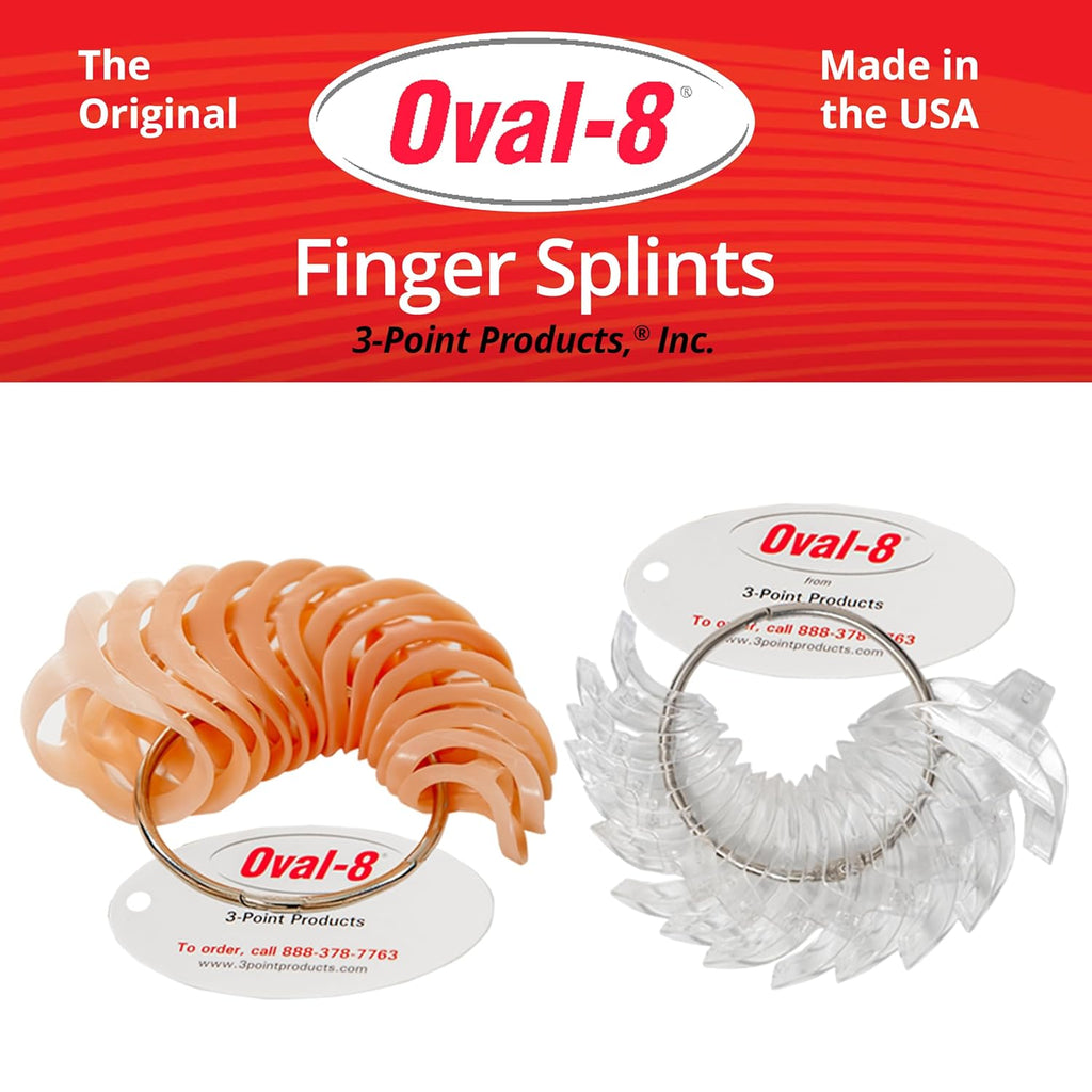 Oval-8 3-Point Finger Splints for Arthritis, Trigger Finger and Thumb Support

