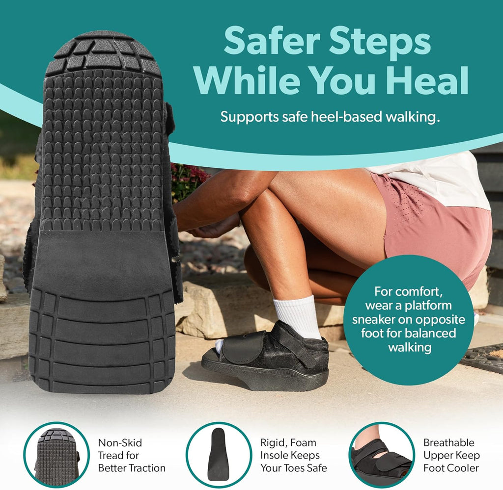 BraceAbility Forefoot Offloading Post-Op Wedge Shoe Boot for Diabetic Foot Ulcer

