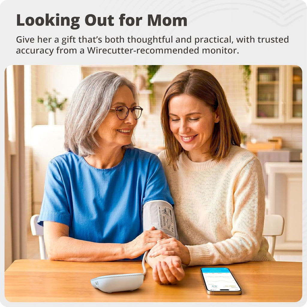 Greater Goods Bluetooth Smart Blood Pressure Monitor for Home Use, Digital Upper Arm BP Machine

