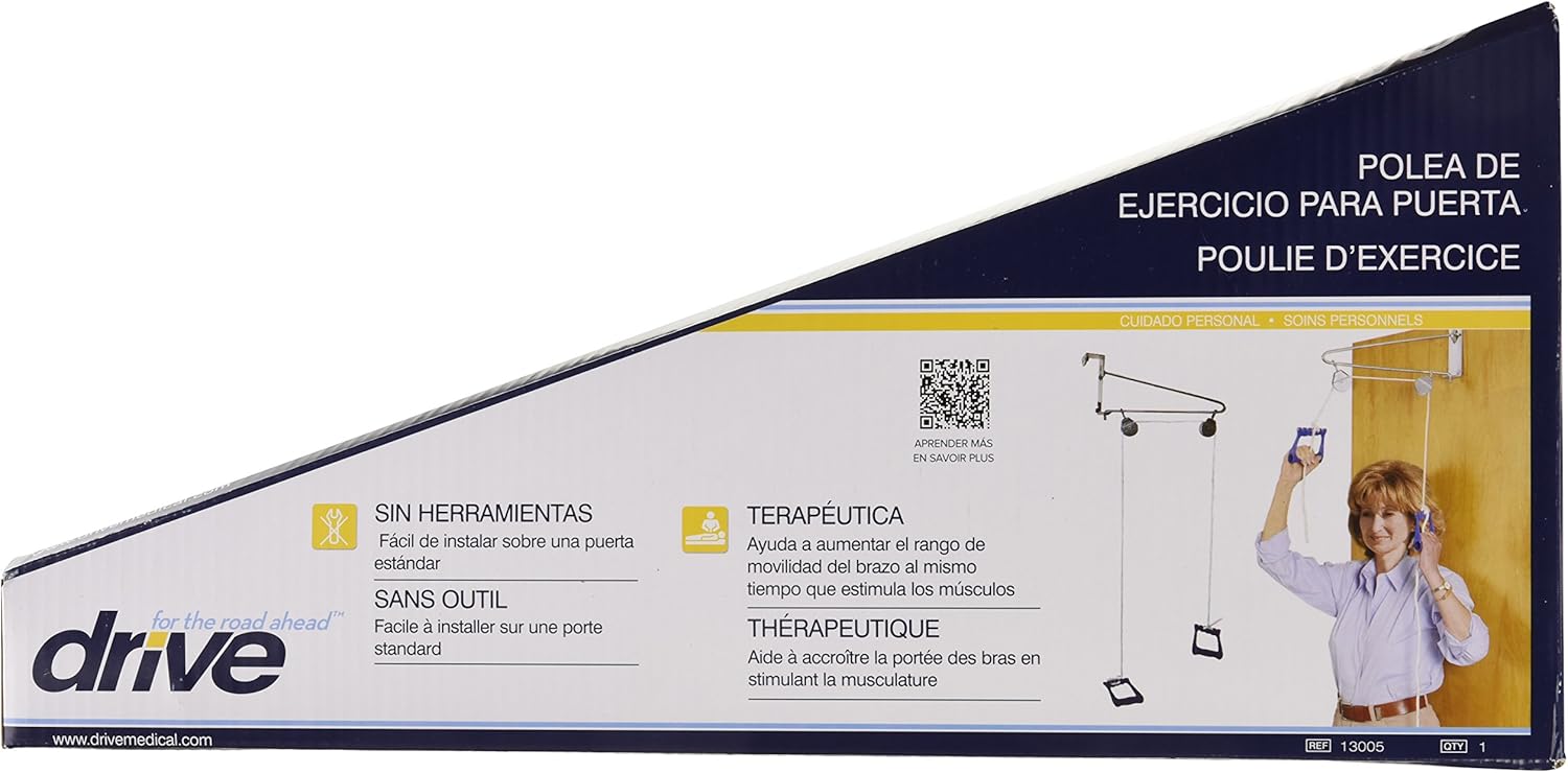 Drive Medical Over-Door Exercise Pulley System for Shoulder Range of Motion

