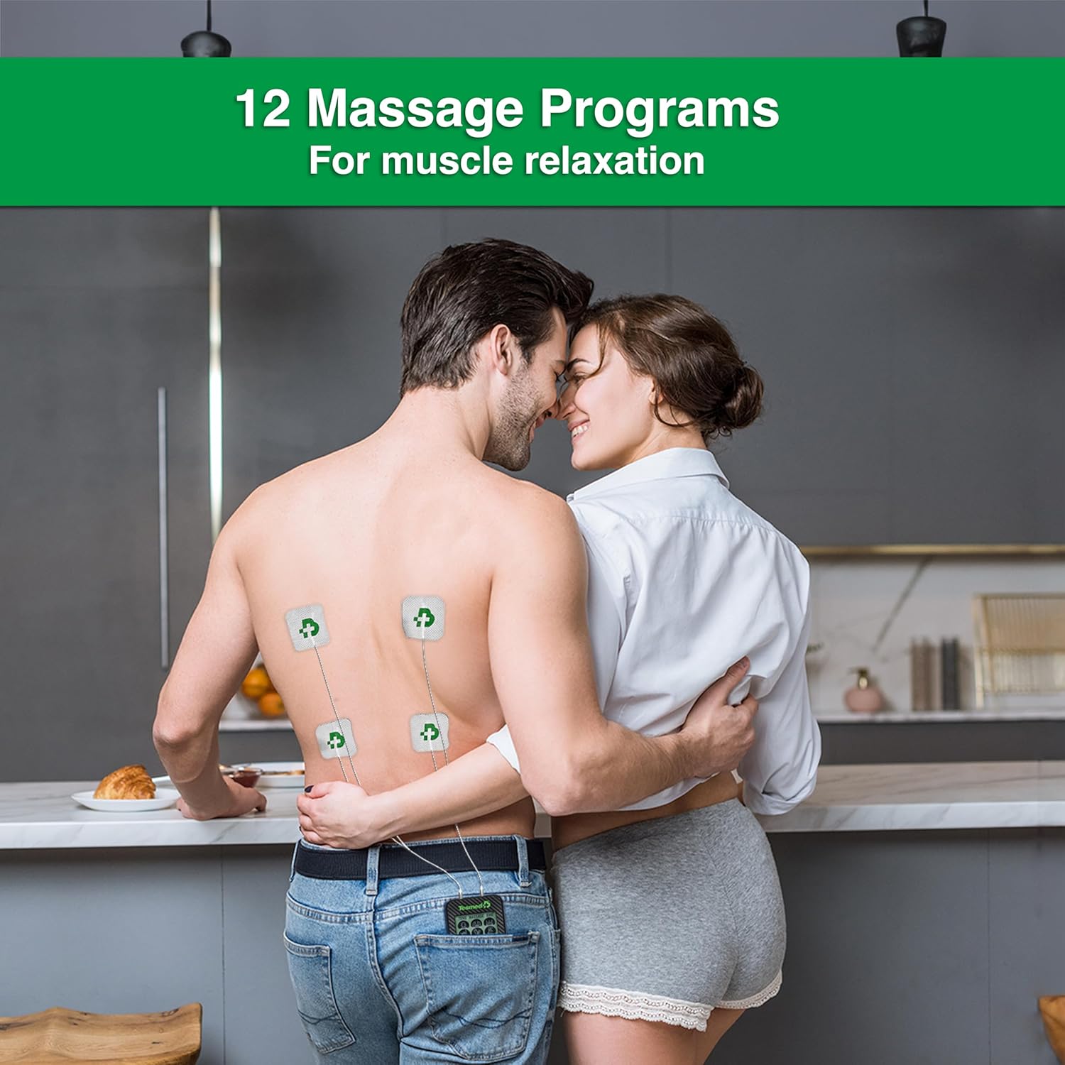 TESMED Trio 6.5 USB Rechargeable TENS EMS Muscle Stimulator with 4 Electrodes

