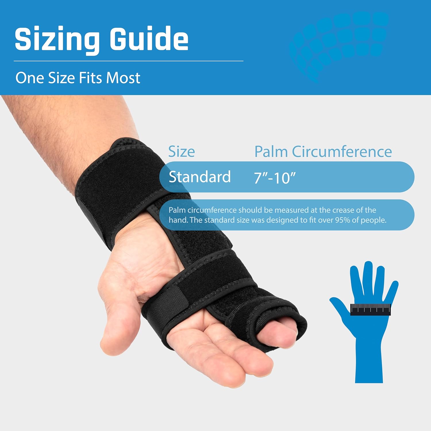 Ovation Medical Boxer Splint Adjustable Hand and Finger Immobilizing Brace

