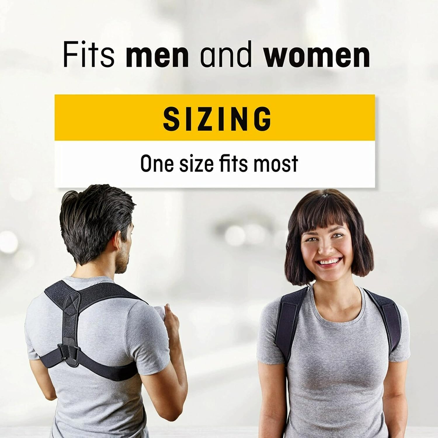 FUTURO Posture Aid for Men and Women, Breathable Shoulder Strap System


