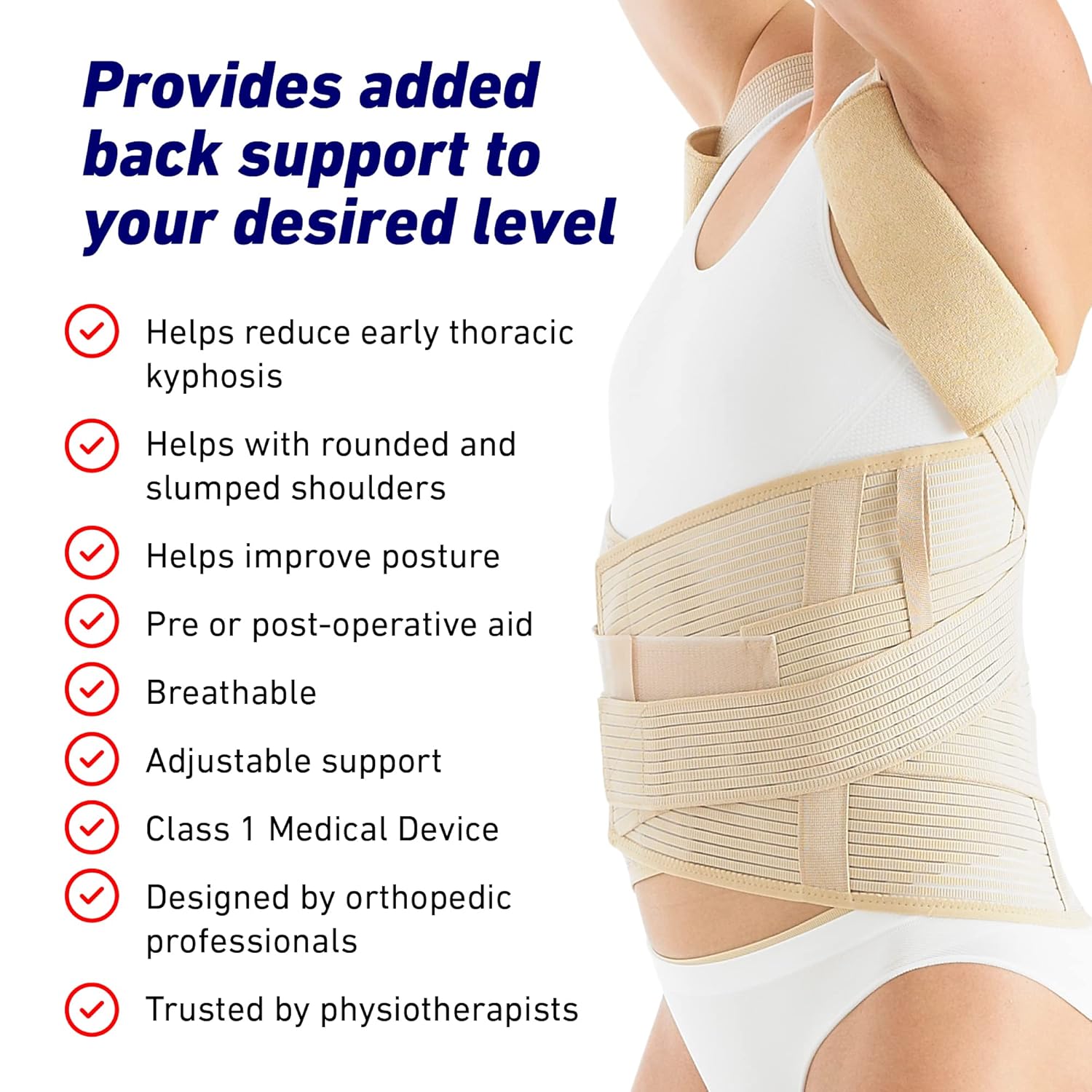 Neo G Dorsolumbar Back Support Brace for Kyphosis, Posture Correction

