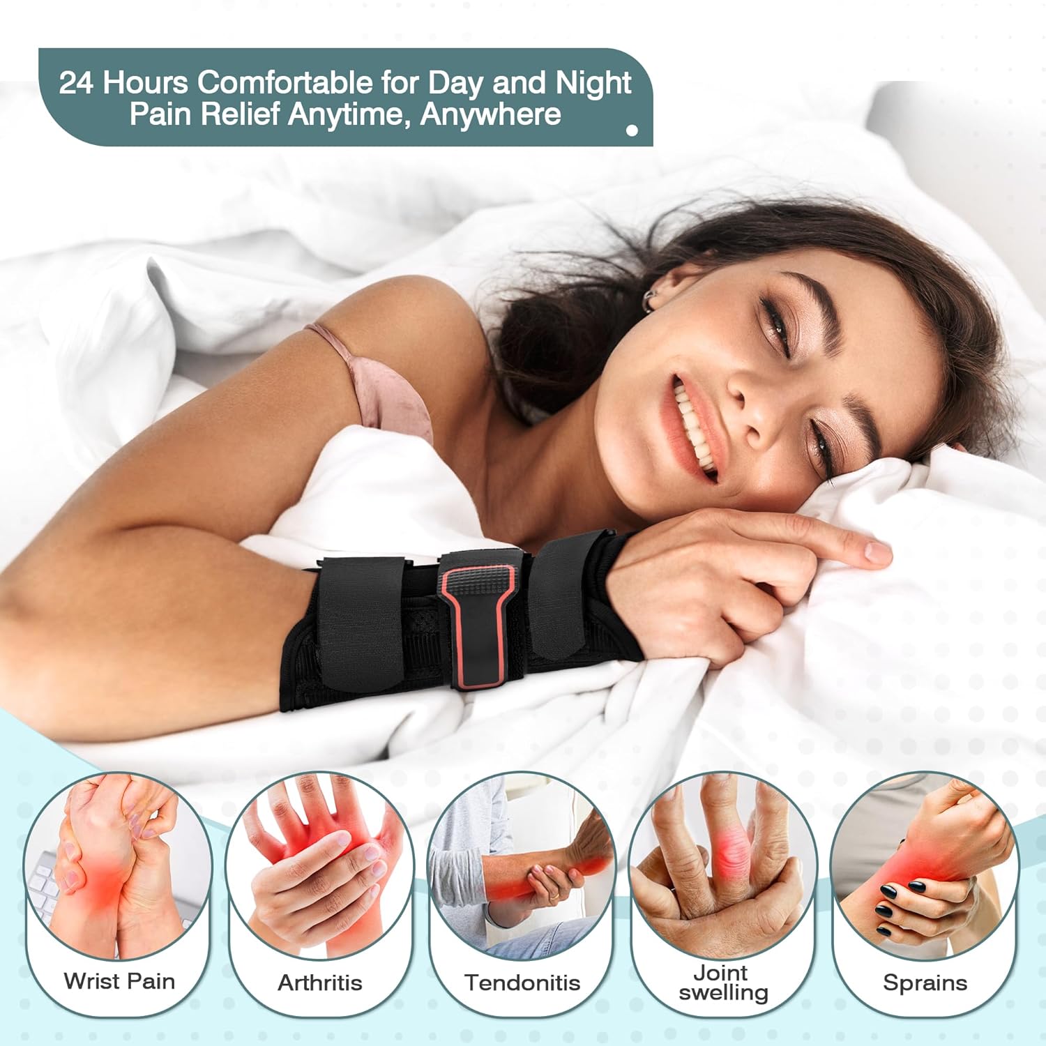 Medibot Thumb Spica Wrist Brace Splint for De Quervain's, Carpal Tunnel & Arthritis

