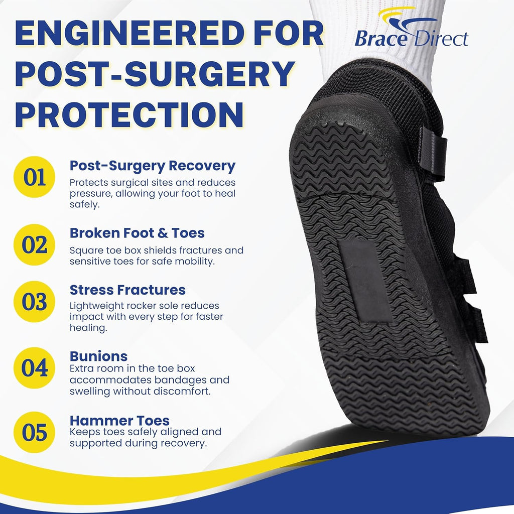 Brace Direct Post-Op Shoe Medical Foot Brace Orthopedic Walking Immobilizer L3260

