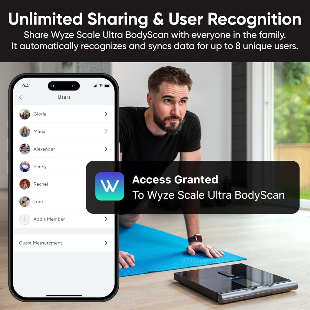 Wyze Smart BodyScan Body Composition Device with Handle, Wi?Fi & Bluetooth

