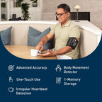 OMRON Iron Upper Arm Blood Pressure Monitor with Irregular Heartbeat Detector

