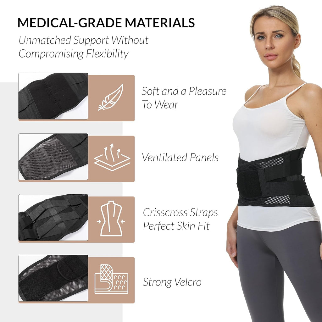 NeoTech Care Lumbar Back Support Belt Lower Back Brace

