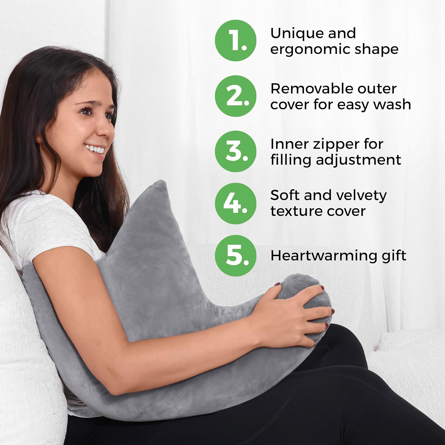 AbleUplift Rotator Cuff Shoulder Pillow, Ergonomic Support for Surgery Recovery

