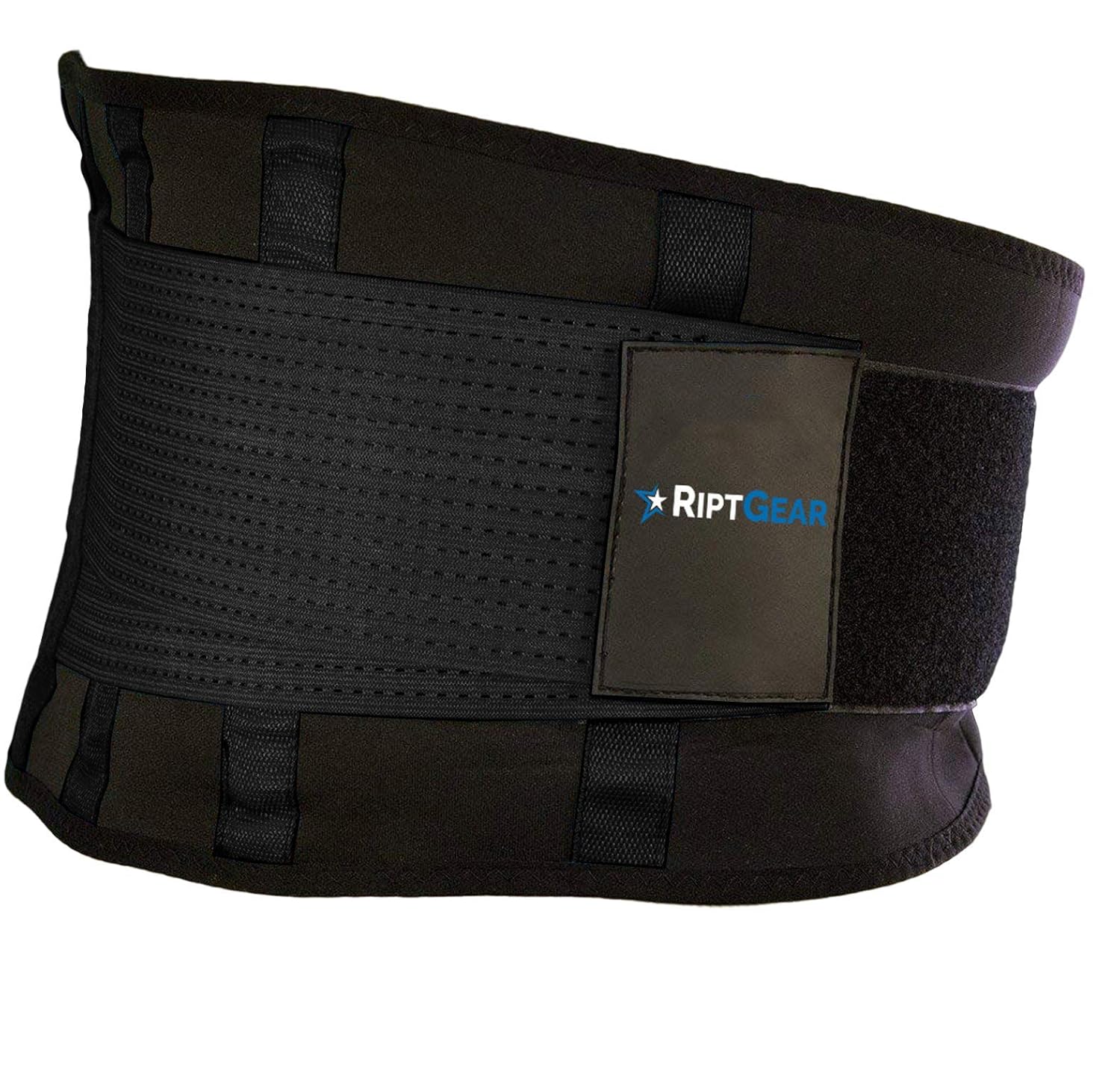 RiptGear Back Brace for Lower Back Pain Relief, Lumbar Support with Stabilizers

