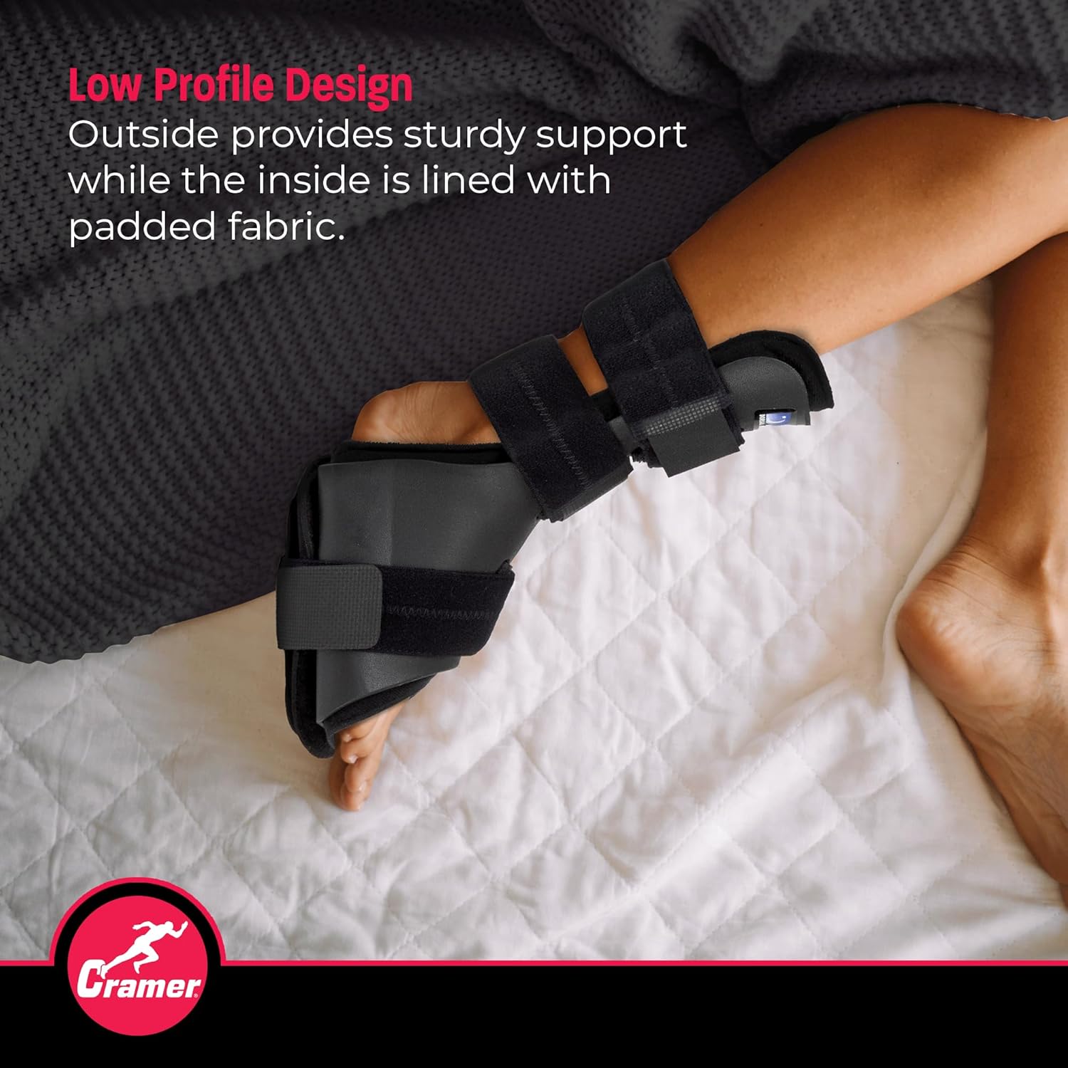 Cramer Dorsal Night Splint for Plantar Fasciitis, Low-Profile Foot Brace

