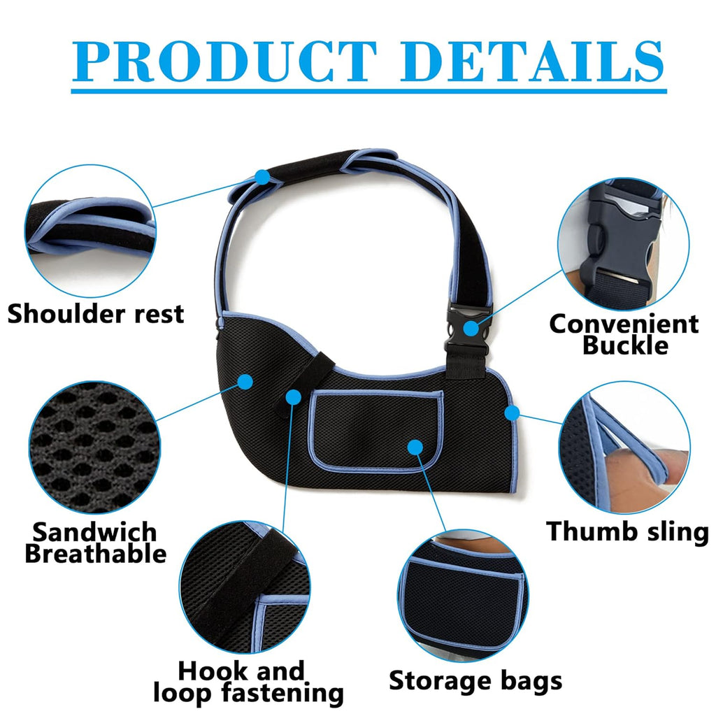 VISKONDA Arm Sling Shoulder Immobilizer Rotator Cuff Support Brace

