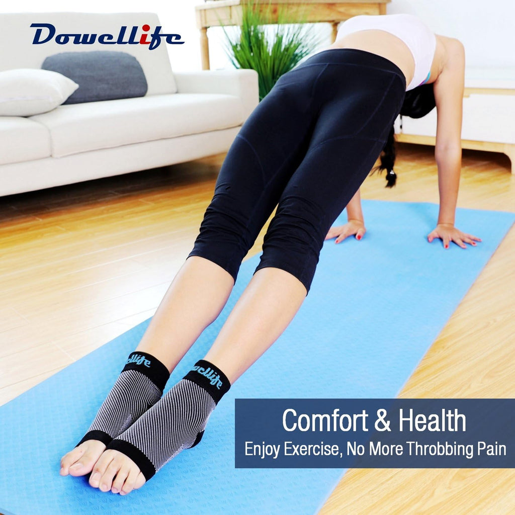 Dowellife Plantar Fasciitis Compression Socks Ankle Brace Arch Support Sleeves

