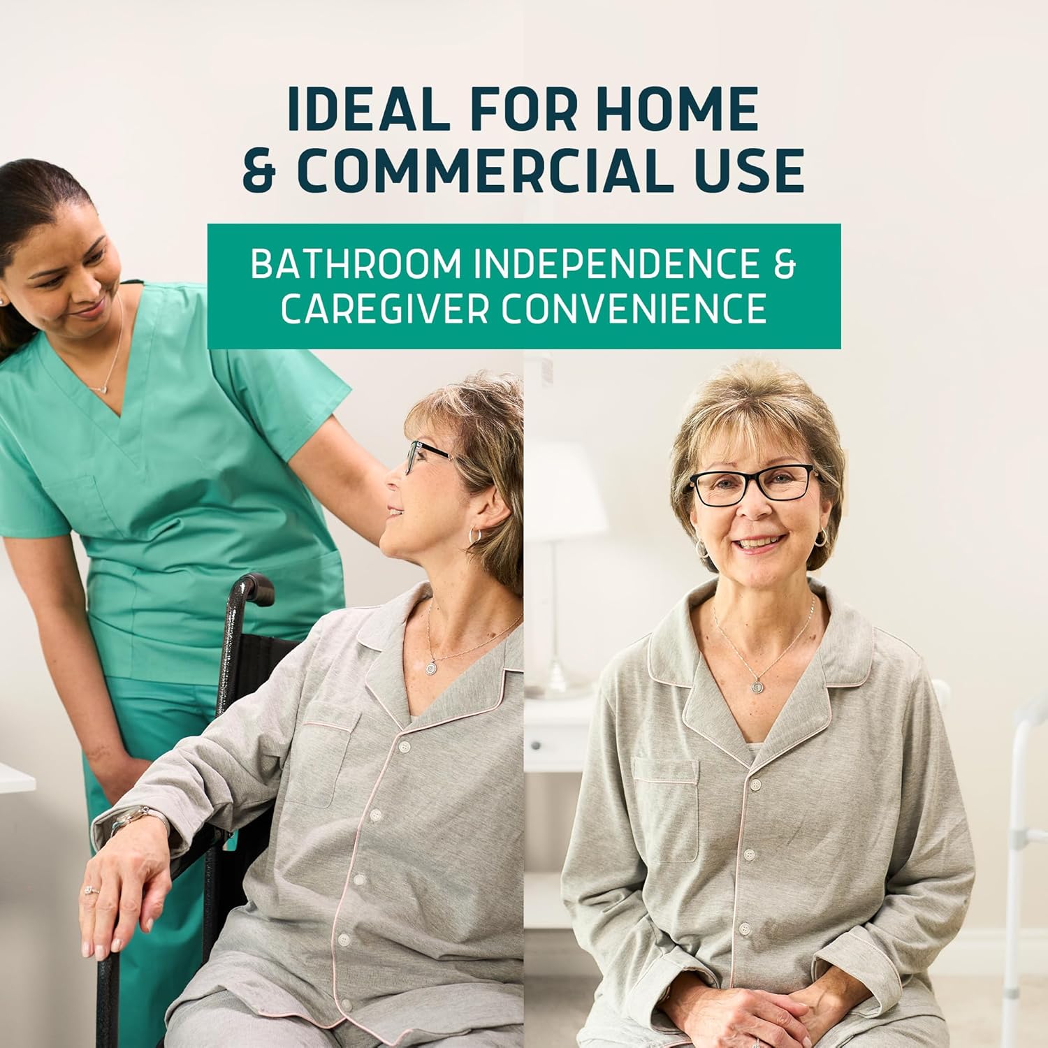 Lunderg Commode Liners Disposable Bedside Toilet Bags, Medical-Grade Portable Waste

