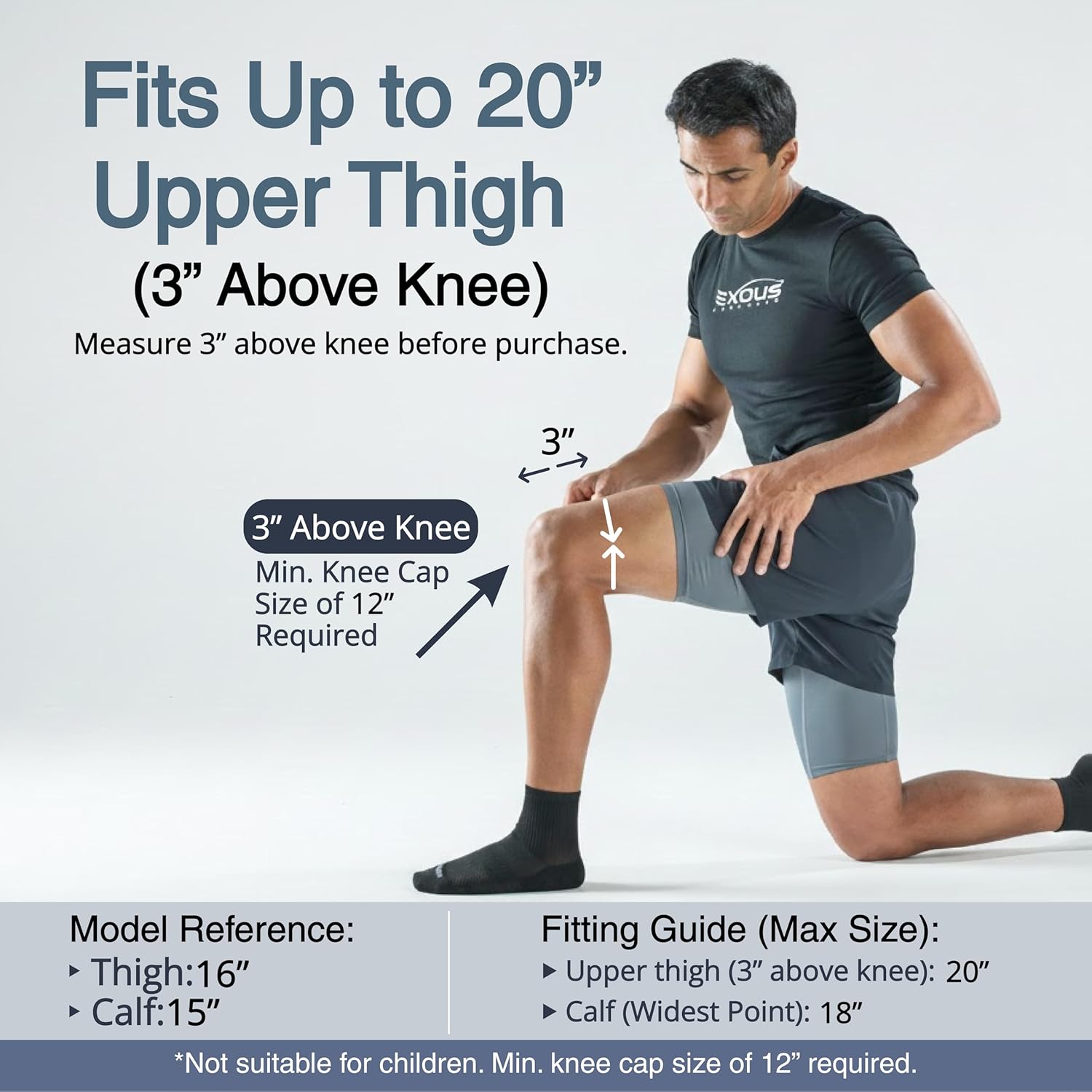 EXOUS Bodygear Knee Brace for Arthritis Pain, Adjustable Wraparound Support

