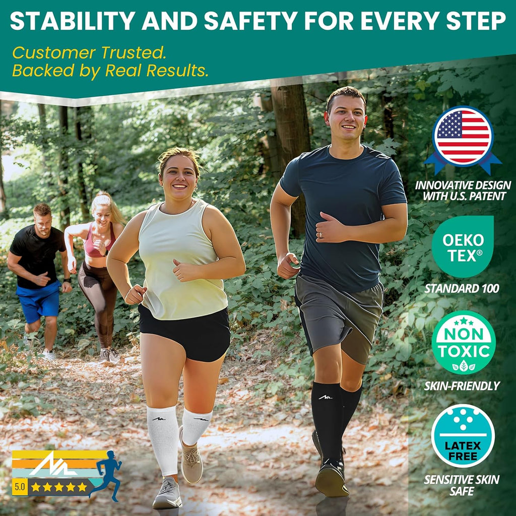 NEWZILL Compression Calf Sleeves 20–30 mmHg for Men and Women

