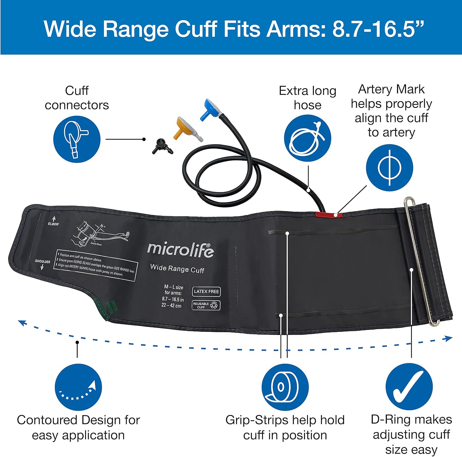 Microlife Replacement Upper Arm Blood Pressure Cuff

