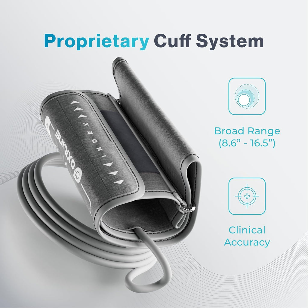 Pressure XS Pro Upper Arm Bluetooth Blood Pressure Monitor, Automatic Digital BP Cuff 22–42 cm

