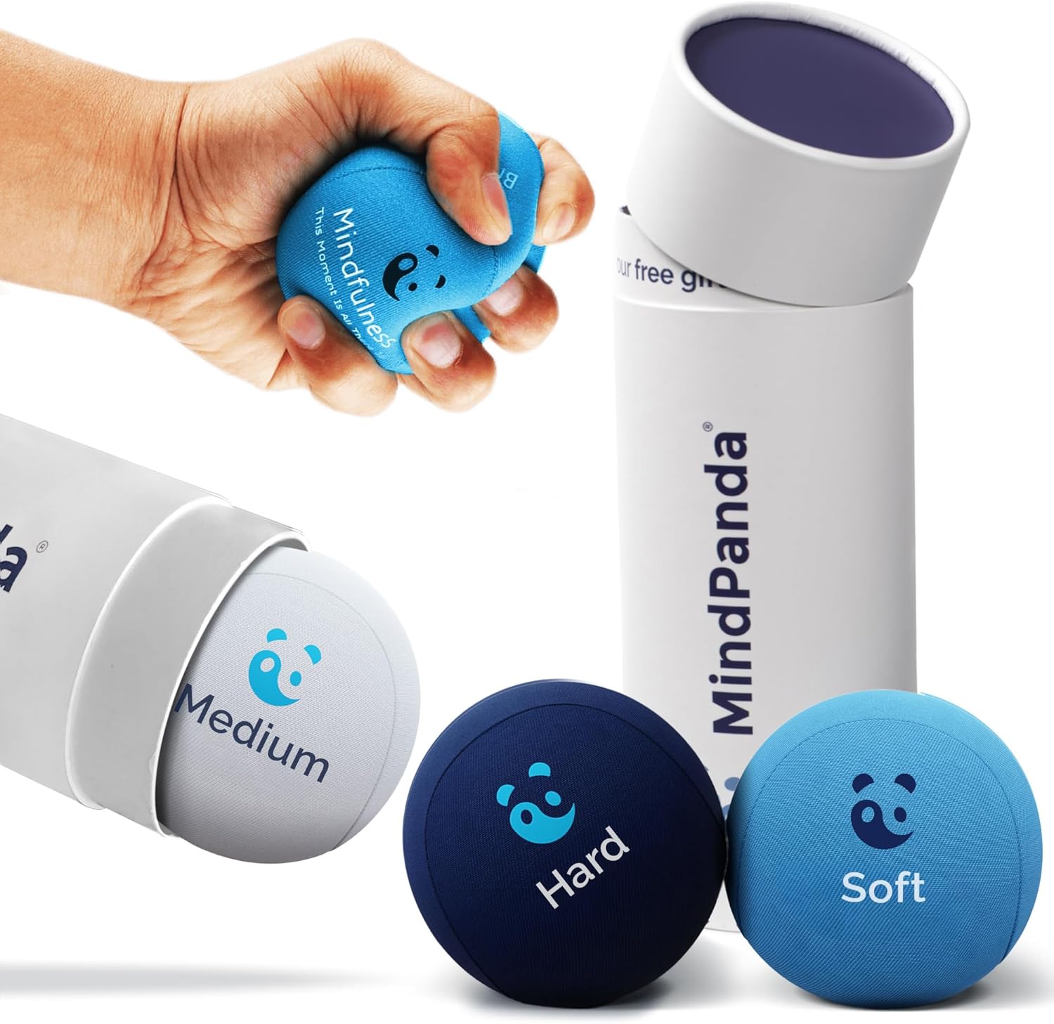 MindPanda Scented Stress Balls for Adults, Multi-Firmness Grip Therapy Fidget

