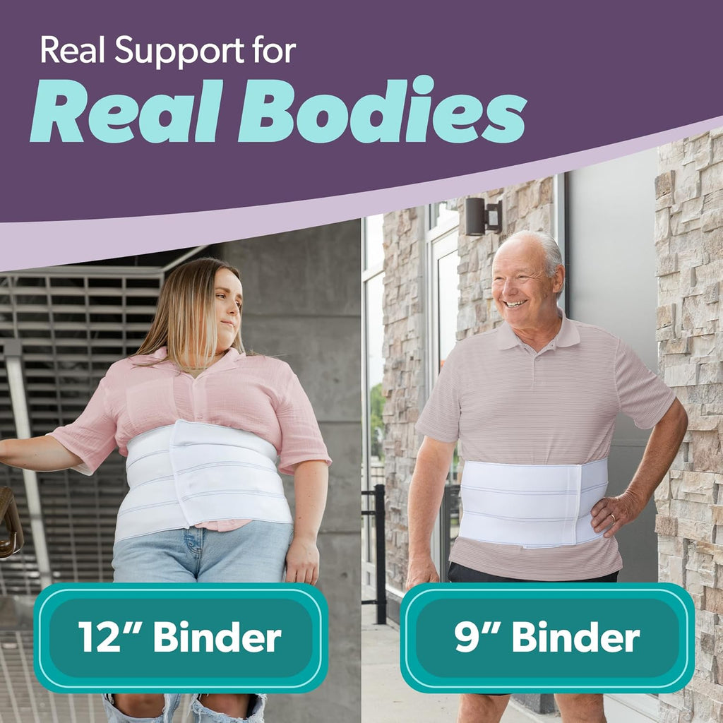 BraceAbility Medical Abdominal Stomach Binder Compression Wrap for Diastasis Recti

