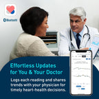OMRON Silver Upper Arm Blood Pressure Monitor with Bluetooth and App for Home Use

