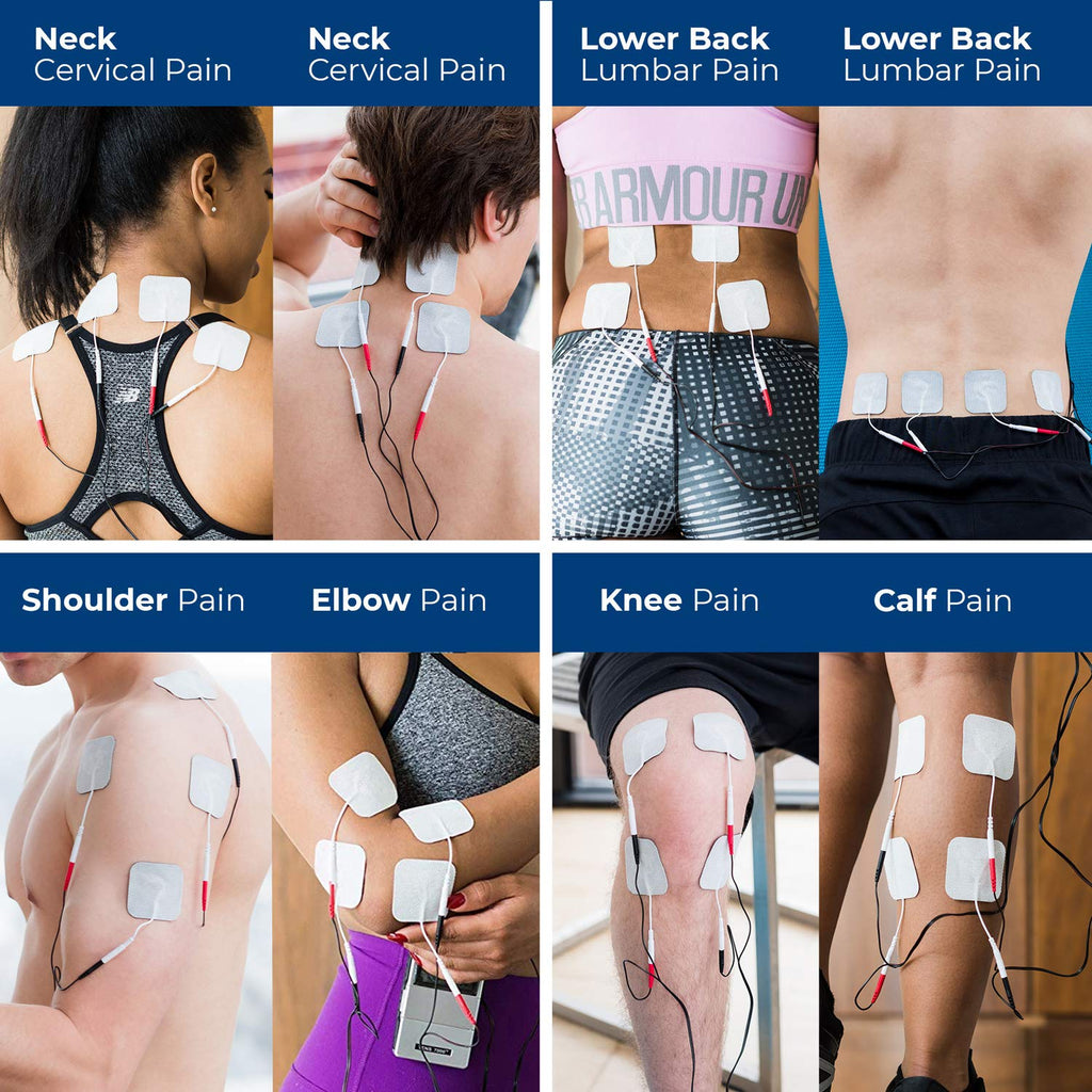 TENS 7000 Replacement Electrode Pads, Self-Adhesive TENS Unit Pads, 2 in x 2 in

