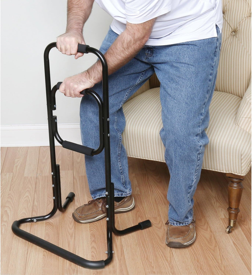 Bandwagon Chair Stand Assist Portable Bar for Lift Help, Metal Base

