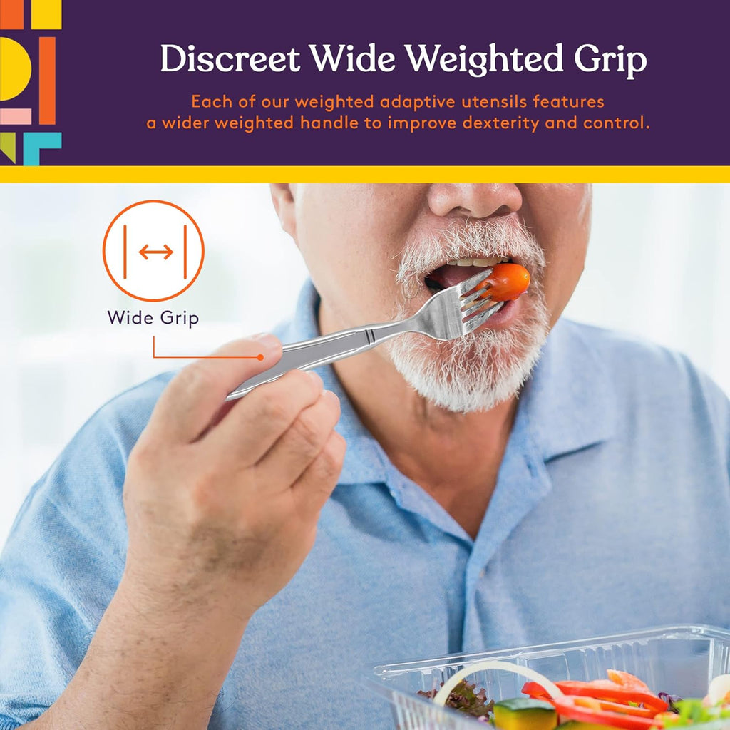 Special Supplies Premium Weighted Utensils for Tremors and Parkinson's, Non-Slip

