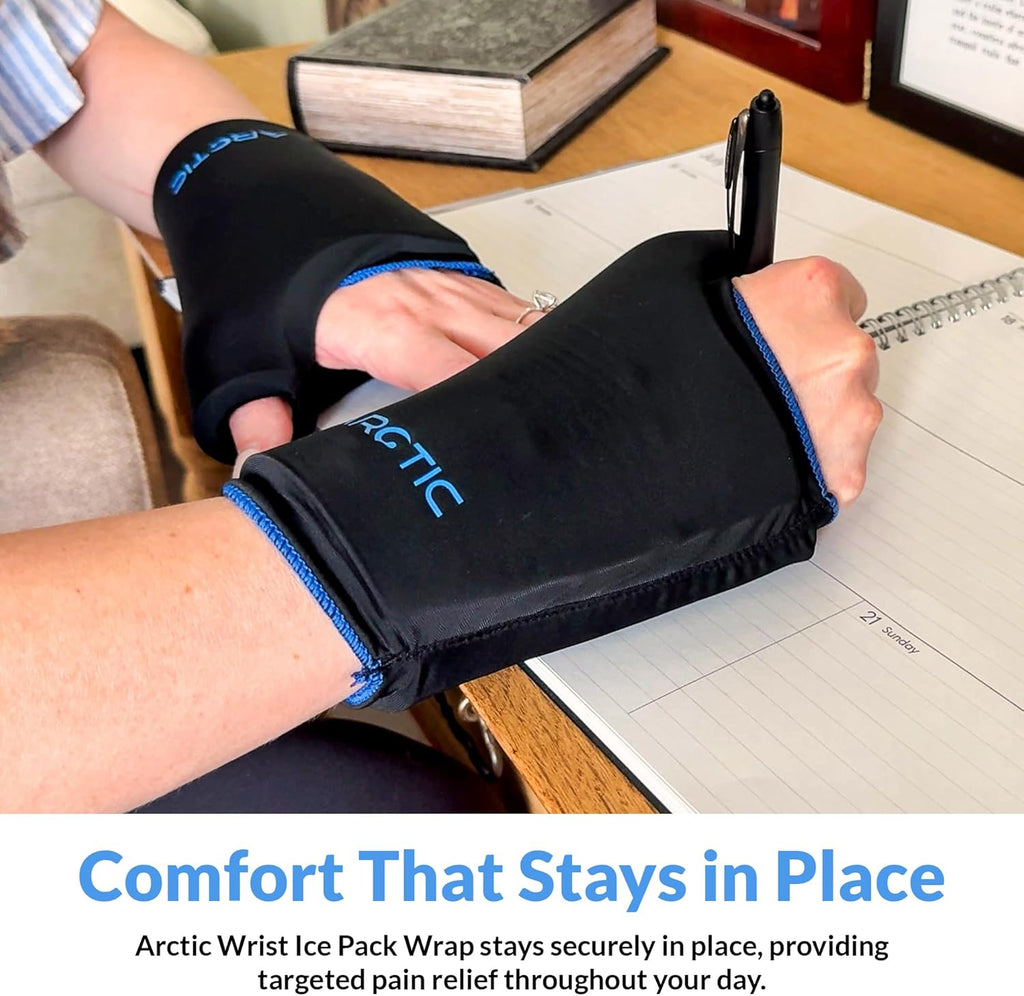 Two-Pack Reusable Thumb & Wrist Ice Pack, Hot Cold Compression for Hand Pain Relief

