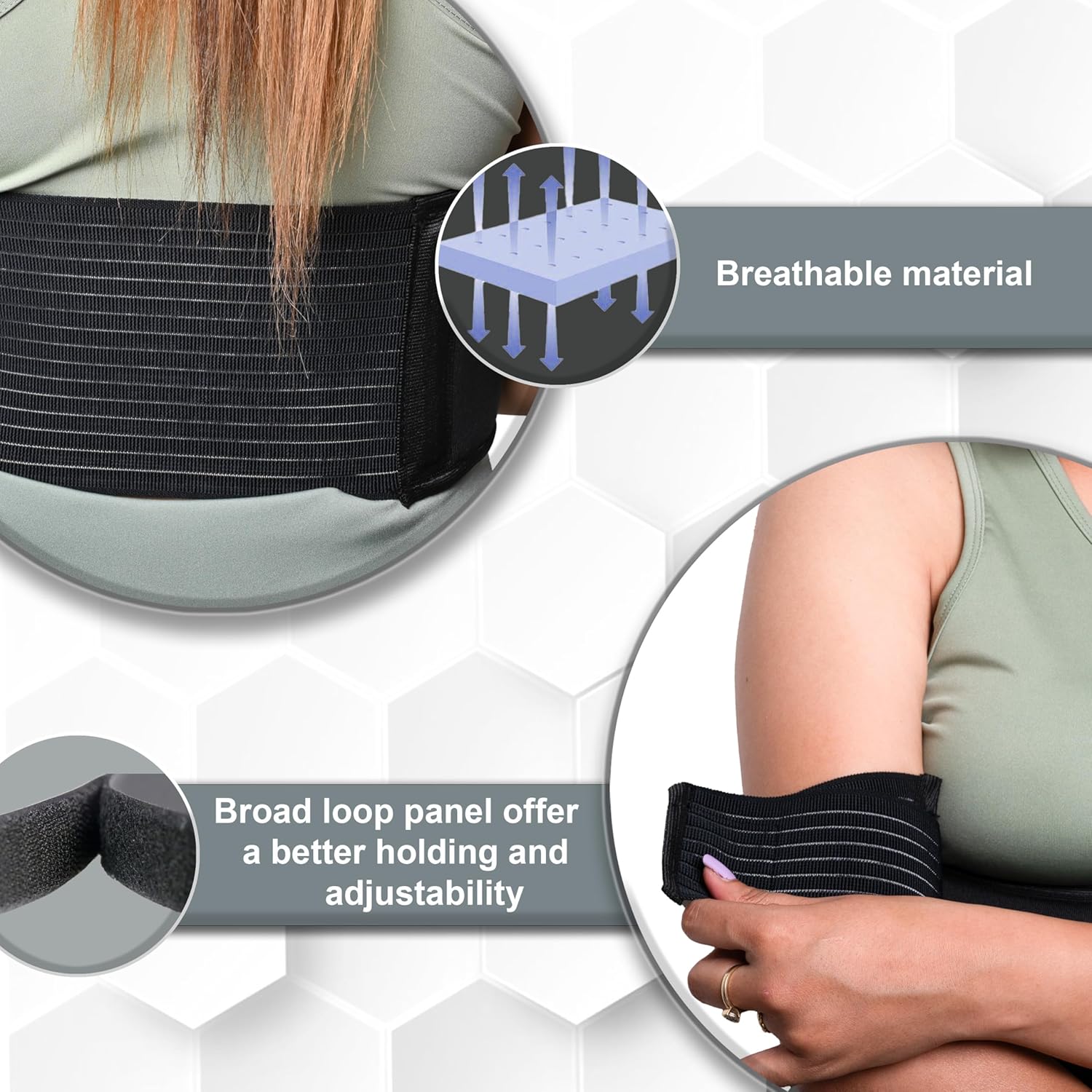 Wonder Care Shoulder Immobilizer Arm Sling Elastic Brace for Clavicle Collar Bone


